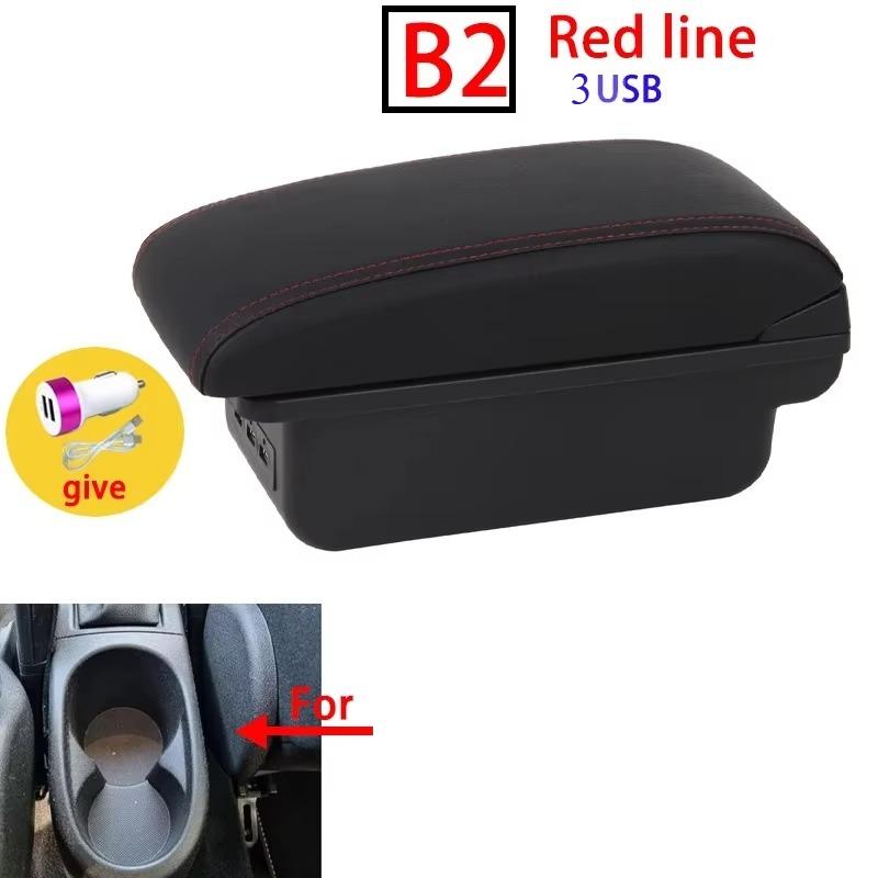 For Opel Corsa E Armrest Box For Corsa E Interior Storage Box Pu Leather Armrest with USB Car Accessories 2014 2015 2016-2019