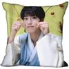 Новая наволочка KPOP с Ханом Джисоном для спальни, дома, офиса, декоративная наволочка, квадратная, на молнии, 45X45 см, сатиновая, мягкая, не выцветает