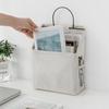Cotton Linen Dormitory Wall Hanging Storage Bag Wall Door Wardrobe Table Top Fabric Organizer Basket for Books CD Magazine