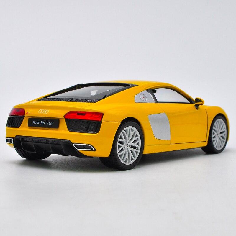 Изысканный 1 :Спортивный автомобиль R8, модель из сплава, 24 шт., Симуляция, Металлическая коллекция и Изысканная подарочная модель, Декор бутика, Бесплатная доставка