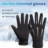 1 пара зимних перчаток, водонепроницаемые, ветрозащитные, термоперчатки с бархатной подкладкой, силиконовые варежки для сенсорных экранов