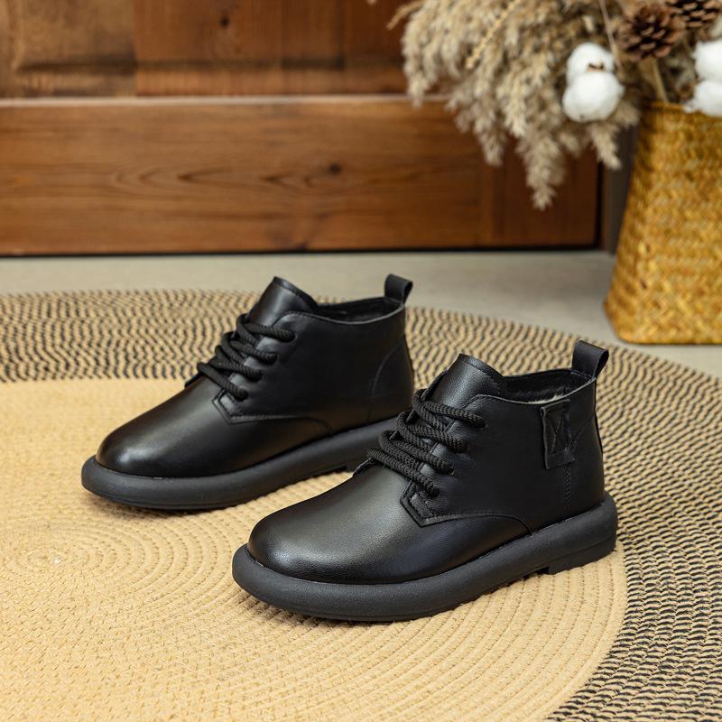 Ботинки из натуральной коровьей кожи на плоской подошве, повседневные ботинки Martin