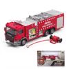 Детская игрушка: Модель пожарно-водяного автомобиля Catwei Alloy Fire & Water Tanker Vehicle Model 1:50