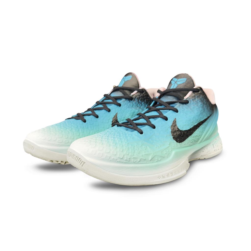 Nike Кроссовки Zoom Kobe 6 'All Star 2.0' Амортизация, Износостойкие Низкие Баскетбольные Обувь Мужские Сине-Зеленые FQ3546-100(Команда1076-)