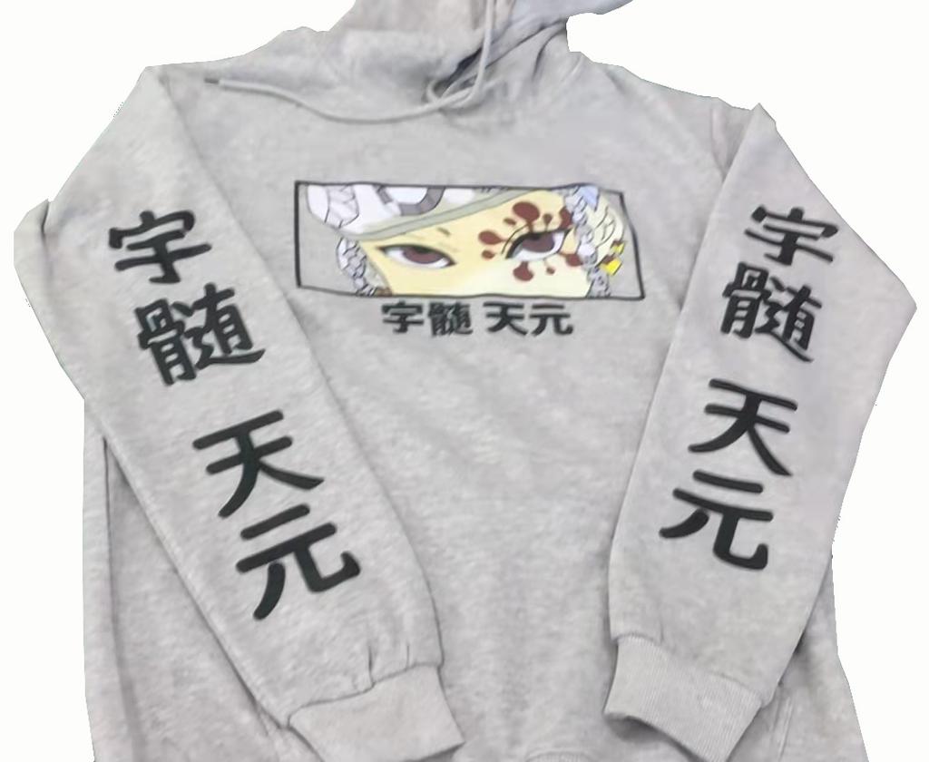 Лидер продаж, толстовки с капюшоном в стиле аниме «Demon Slayer Uzui Tengen», пуловеры, топы в стиле Харадзюку, манга Kimetsu No Yaiba, мужские и женские толстовки