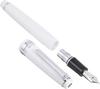 Sailor Professional Gear Slim Silver Fountain Pen White EF Nib 11-1222-110 with Converter