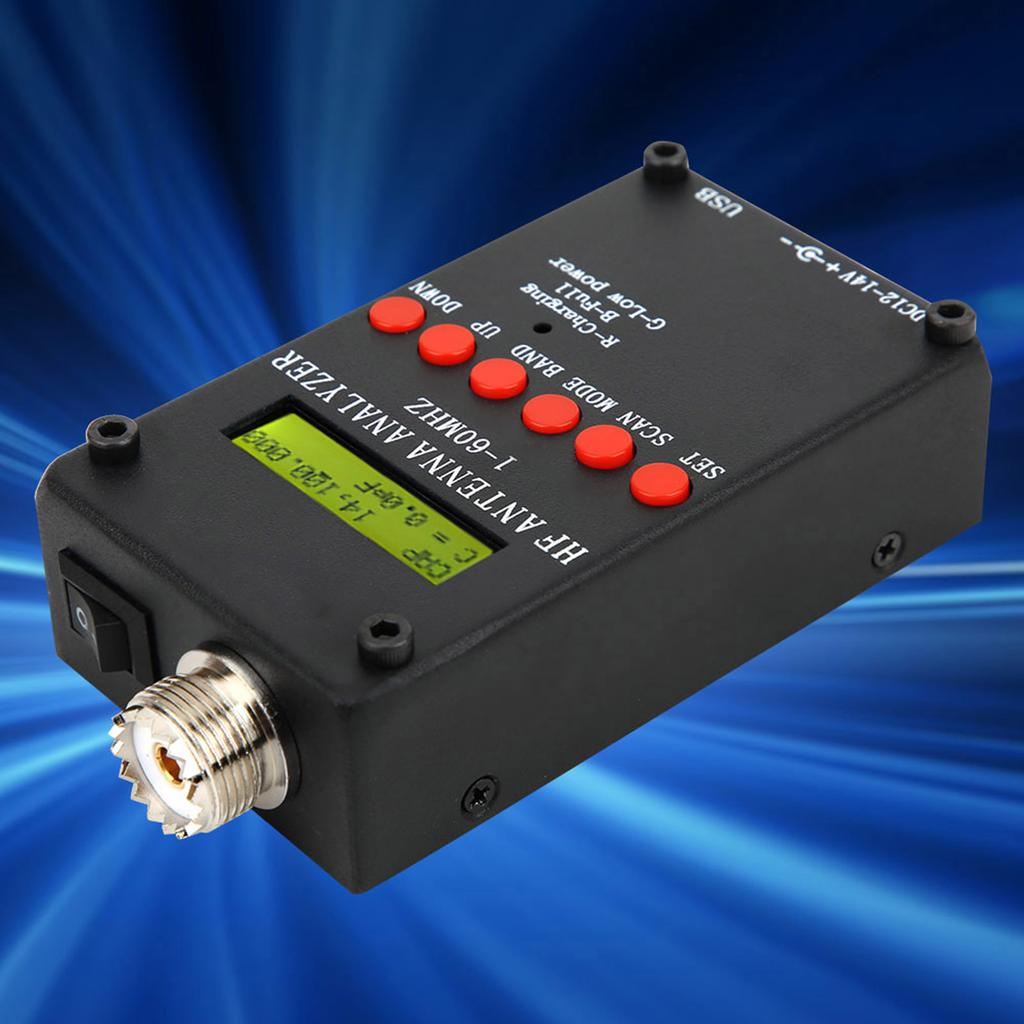 Антенный анализатор Радиоаксессуар Mini60 1?60 МГц DC12?14 В для Android APP Программное обеспечение для ПК