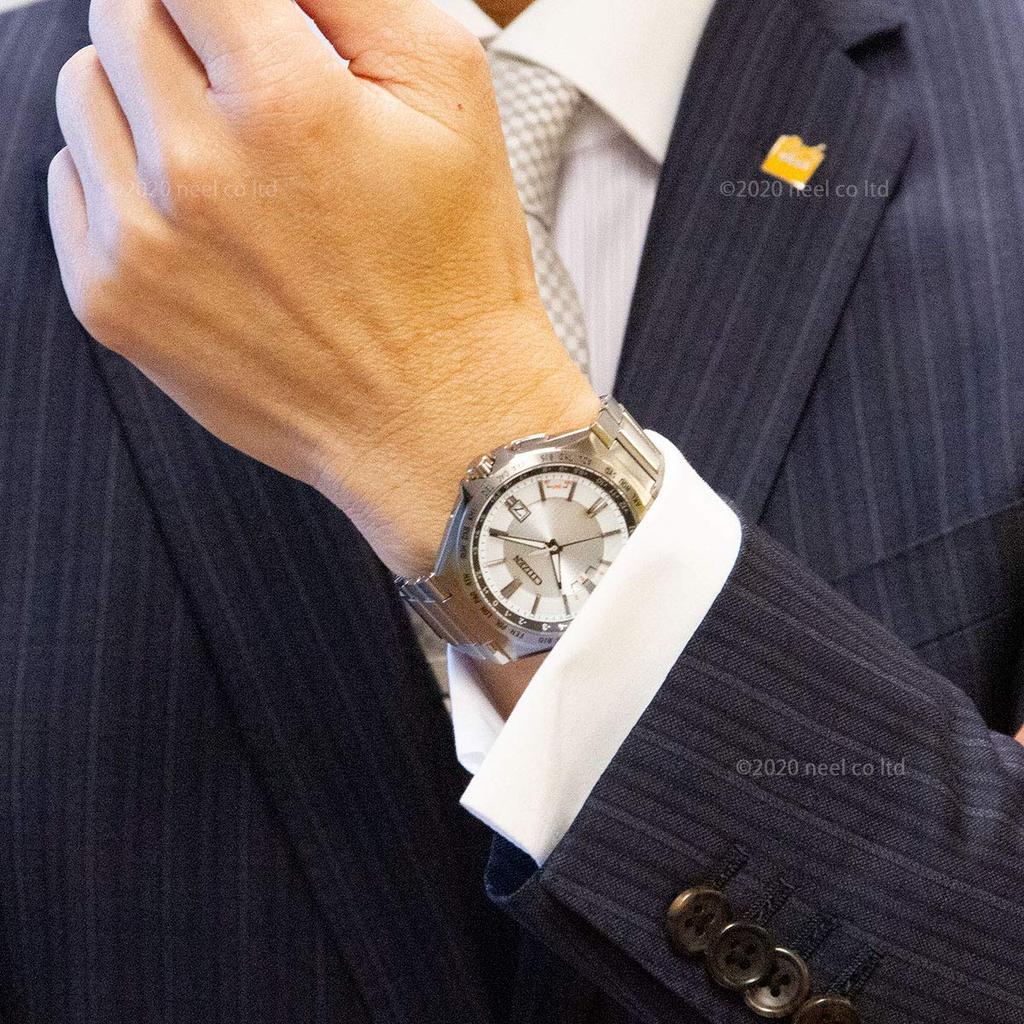 Citizen Attesa Direct Flight ACT Серебристые Эко-Драйв Радиоуправляемые Часы, Линия, CB0210-54A, Мужские,