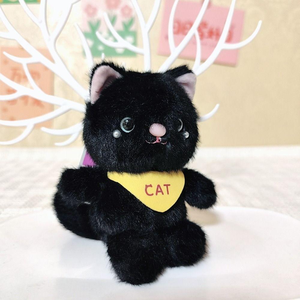 Stuffed Douding Cat Doll Figures Cartoon Cat Doll Pendant Anime Doll Cat Plush Doll Keychain Girls