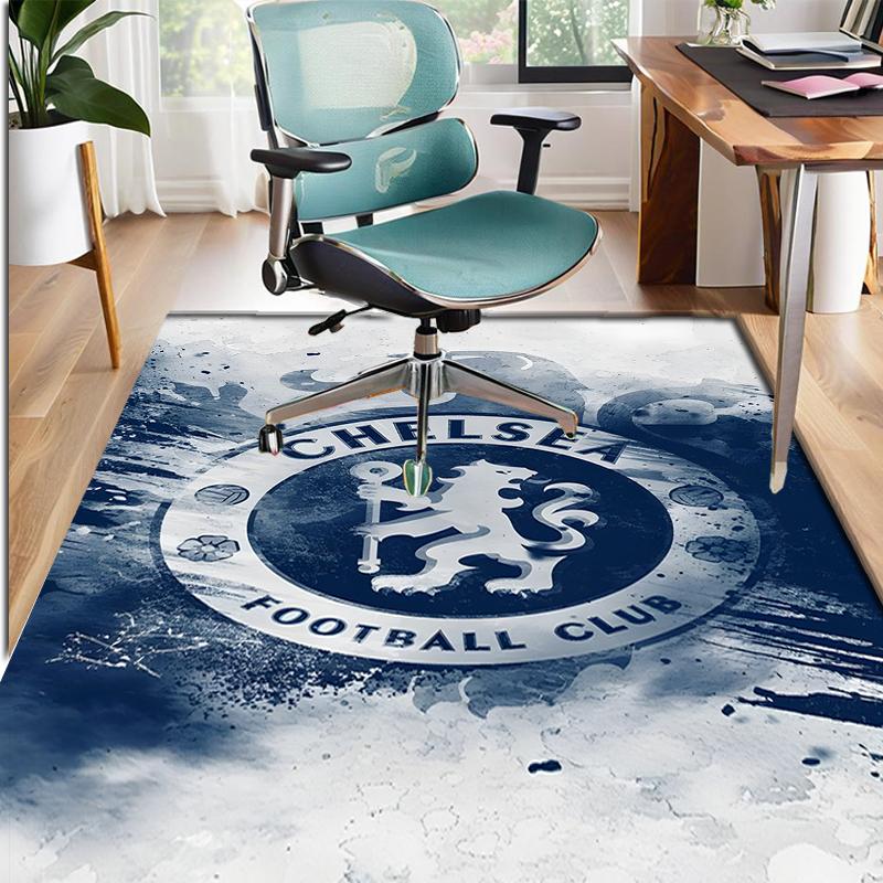 Chelsea F.C Pattern Rug, Indoor/Outdoor Mat, for Picnic, Gameroom, Bedroom, Office, Living Room, Home Decor Carpet, Birthday Gift