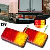 2Pcs LED Tail Lights Trailer Lights 10 LED Waterproof 12V Rear Stop Brake Turn Tail Lights Indicator Stop Light Marker Light New