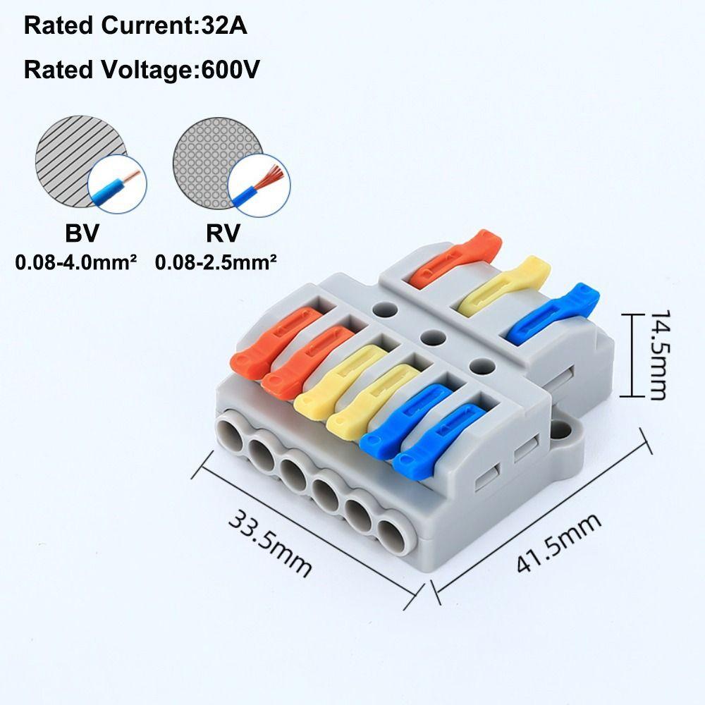 Мини-быстрая клеммная колодка Универсальные компактные клеммные колодки с быстрым разъемом Электрические