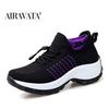 Fashion Women Shoes Running Increased Fly Weaving Sneakers Non Slip Casual Shoes 5 Color Size 35-45