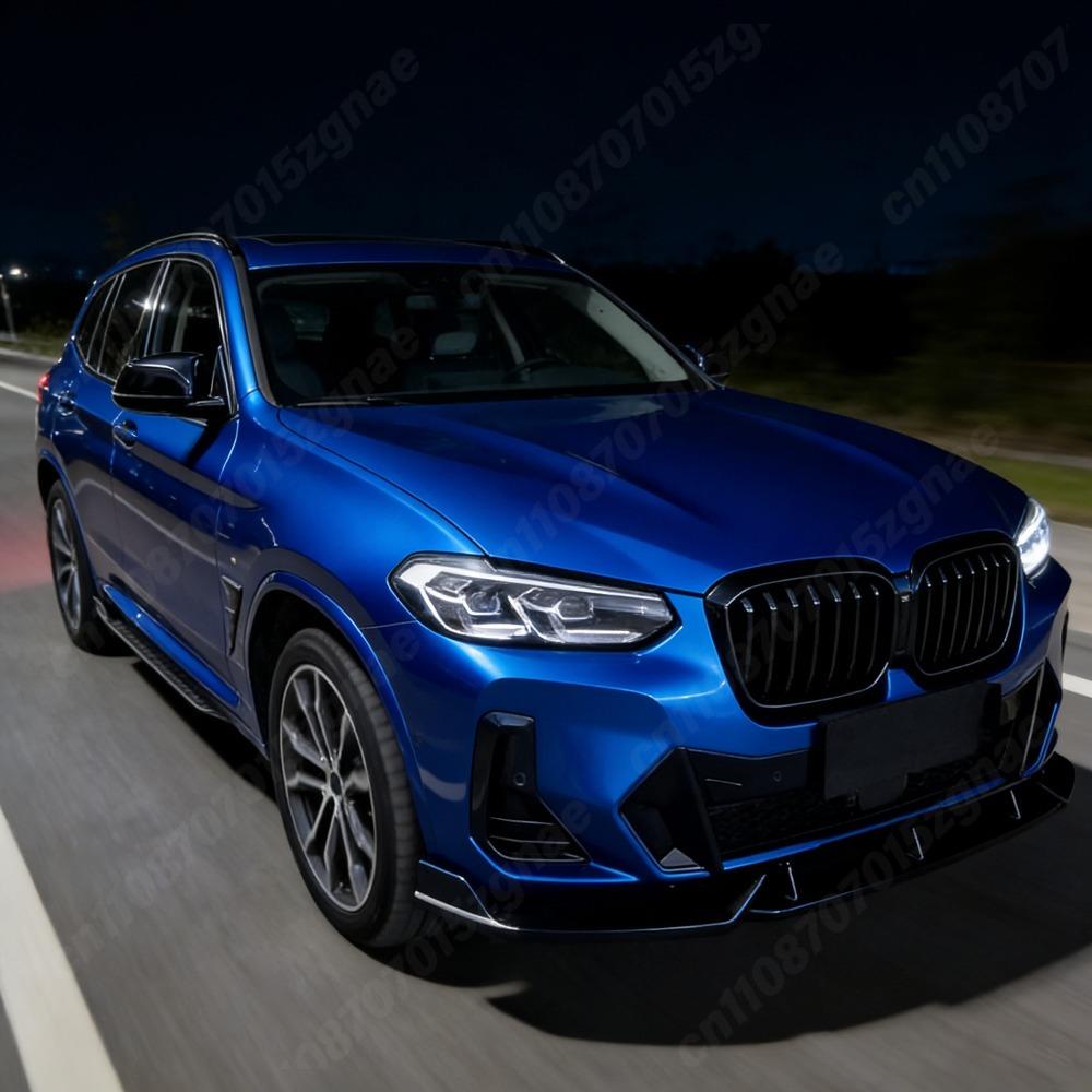 Для BMW X3 G01 X4 G02 M Sport Facelift 2021 2022 2023 2024 Автомобильный передний бампер Гоночная модель Спойлер Разделитель Комплект для модификации кузова