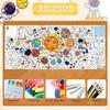 Outer Space Coloring Poster for Kids - 35.5 x 72 Inch Giant Space Activity Coloring Tablecloth for Classroom Party Supplies, Astronaut Solar System