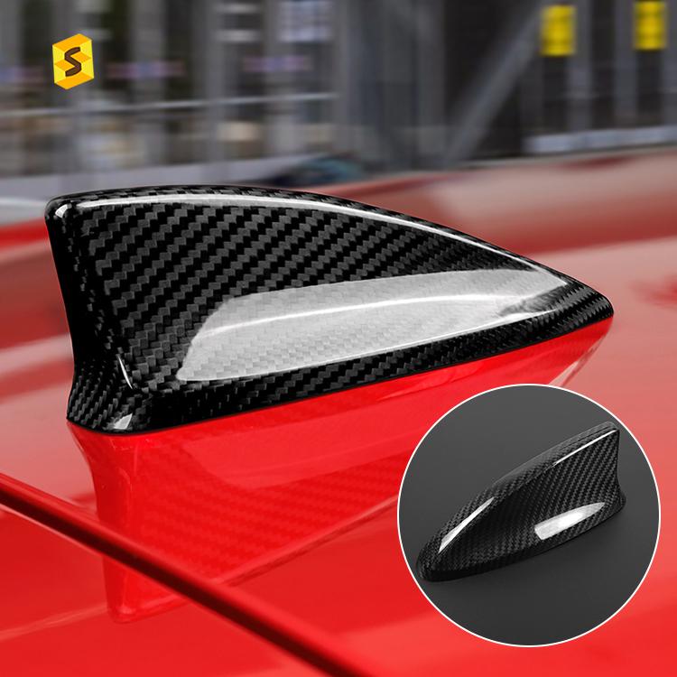 Shasha Carbon Fiber Exterior Accessories for Honda Civic 11th Carbon Fiber Car Radio Antenna