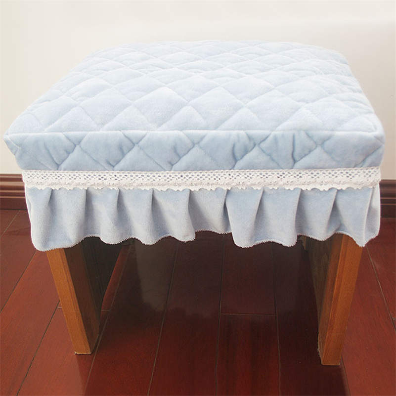 Короткий плюшевый стеганый прямоугольный чехол для сиденья стула чехол для табурета для фортепиано новый