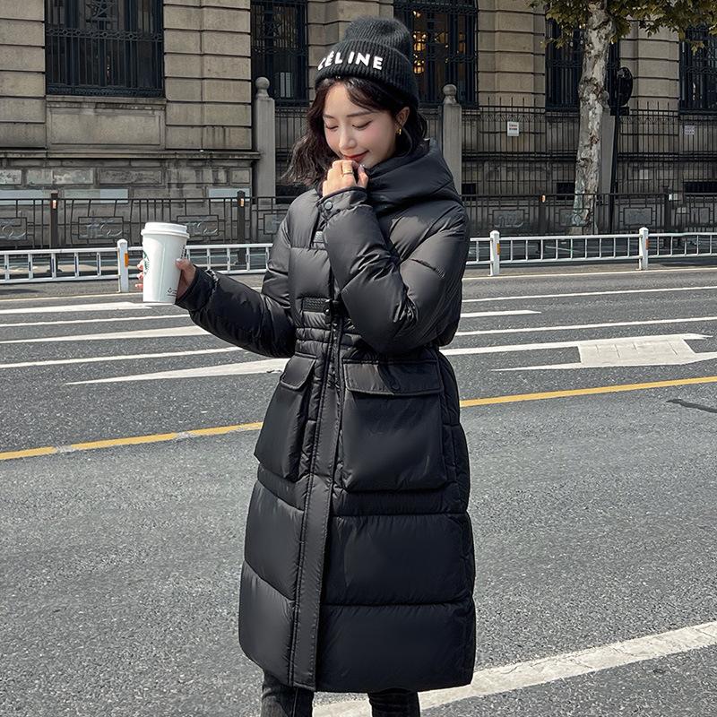 Women's Windproof Hooded Fluffy Warm and Cold Loose Medium-length Casual Sports High-quality Fabric Jacket Cotton Coat Jacket