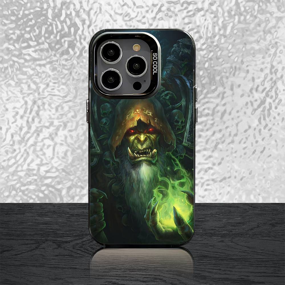 W-World of W-Warcraft Phone Case For iPhone 15,12,11,14,13,16,17,E,Max,Plus,Air,Pro,Mini Shockproof Cover