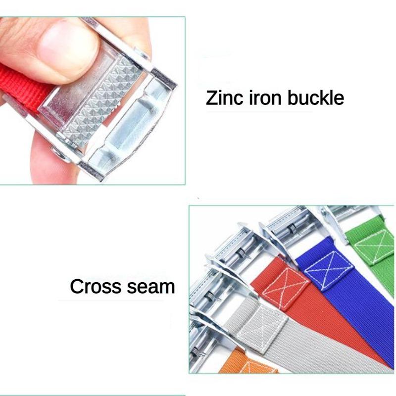 2M Tie-Down Belt Cargo Straps With Metal Buckle Tow Rope Car Motorcycle Bike for Luggage Bag Strong Ratchet Belt Car Accessories