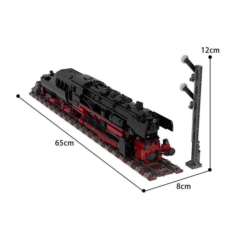 Building Block Steam Locomotive Puzzle Diy Assembly Set