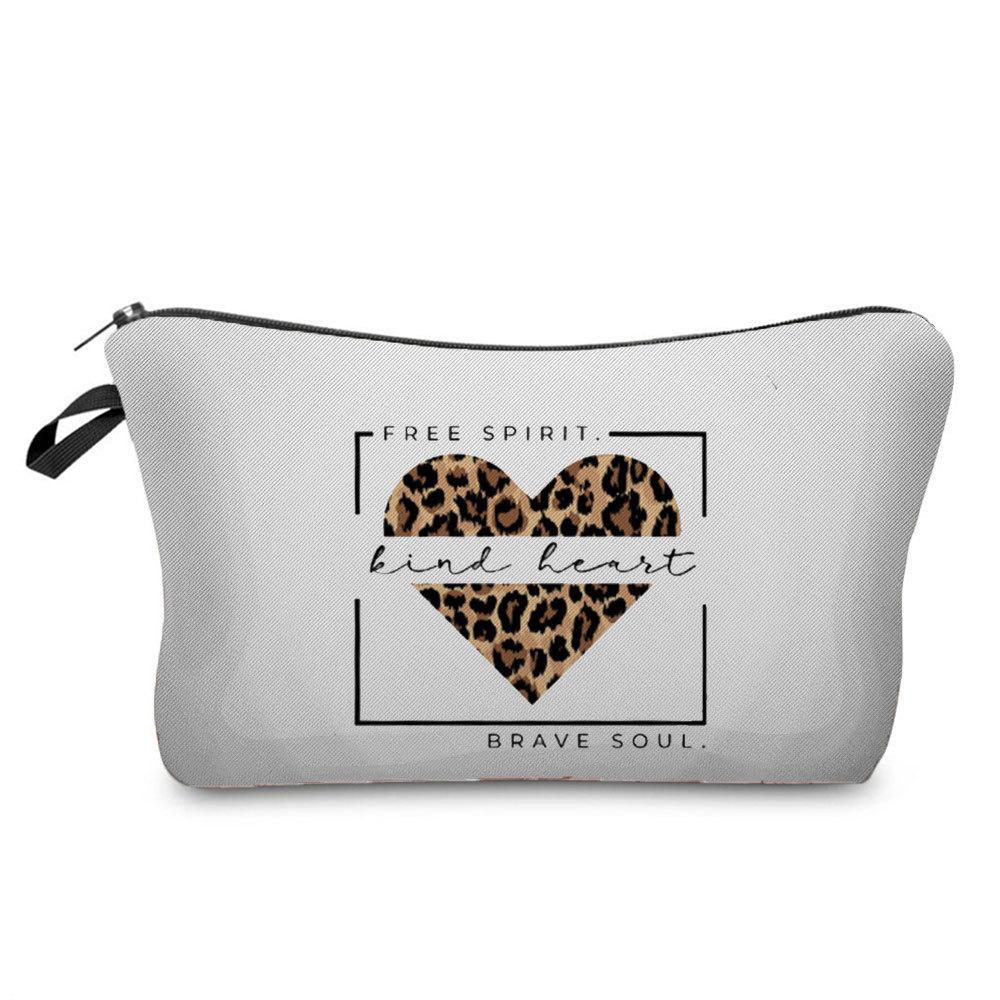 Women Flower Print Cosmetic Bag Toiletries Organize Travel Storage Case 6669