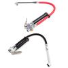 Heavy Duty 10-120 Style Inflator Gauge with Hose and 'Straight On' Chuck Wheel Tire Air Compressors