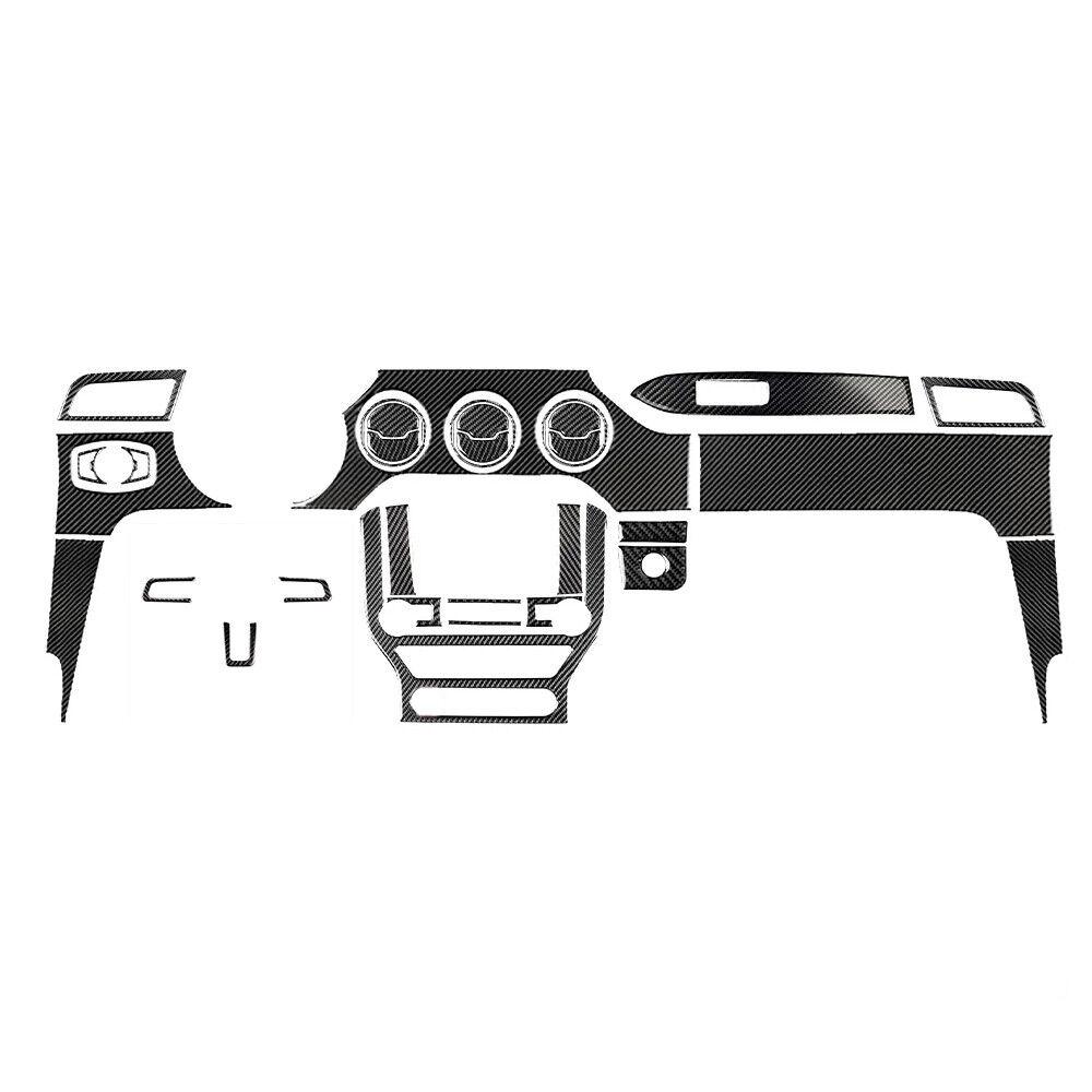 30 шт. Полный комплект отделки салона из углеродного волокна для Ford Mustang 2015+