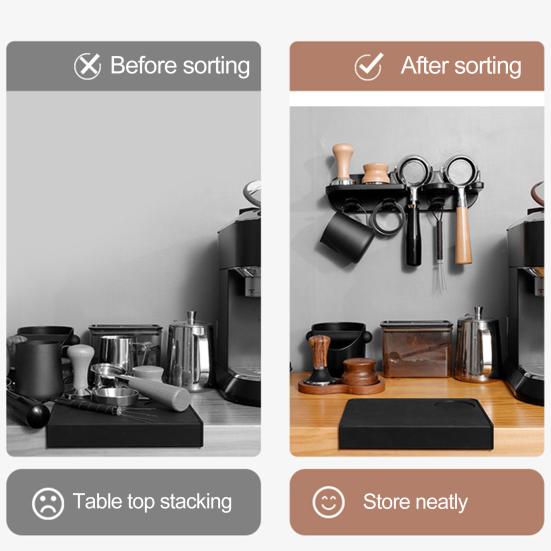 Подставка для кофе Большая вместимость Поддержание порядка Простота установки Полезная барная столешница Хранение бытовой техники Кухонный гаджет