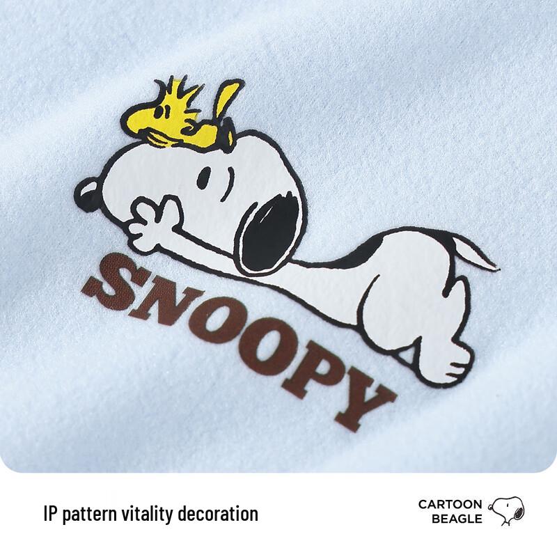 SNOOPY Мальчишеская антибактериальная футболка с длинным рукавом
