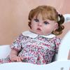 3D Paint 65 CM Soft Silicone Reborn Baby Doll Toy For Girl 26 Inch Cloth Body Realistic Long Hair Princess Toddler Art Bebe