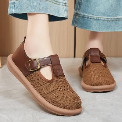 Обувь женская летняя новая тенденция универсальная повседневная обувь мягкая подошва не устают ноги женская обувь сетчатая дышащая не душные ноги одинарная обувь