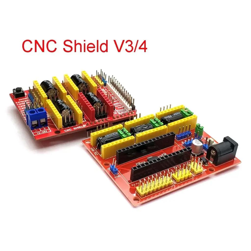 Новый CNC Shield V4 Shield V3 Гравировальный станок 3D-принтер Плата расширения драйвера A4988 для Arduino Набор для самостоятельной сборки