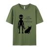 We Come In Peace Alien French Bulldog Tshirt Funny Fitted Puppy Lovers T Shirts Men Anime Printed Vintage Tee Tops Cotton