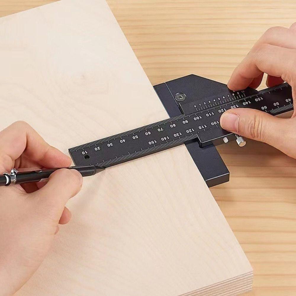 High-precision T Shaped Ruler 0-280mm Woodworking Sliding Gauge Marking Gauge Woodworking Tool