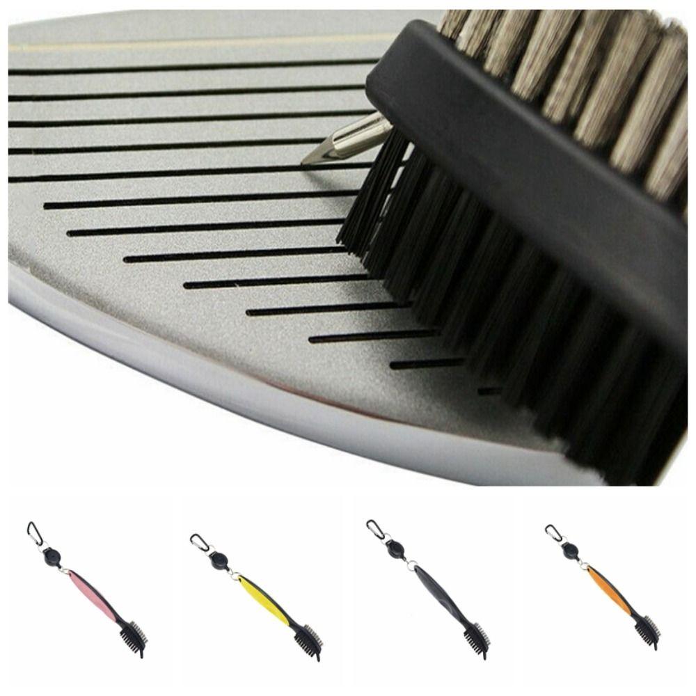 Выдвижная щетка для гольф-клубов 3 в 1 Щетка для чистки канавок Выдвижная чистка канавок Очиститель для гольфа