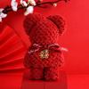 Red Small Bear Gift Pineapple Pattern Wedding Supplies Pineapple Towel  Wedding Return Gifts