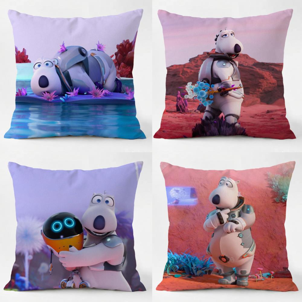 Cute BBackkom Cushion Cover Daily Washable Linen Pillowcase Soft for Sofa Bed Home Room Decor