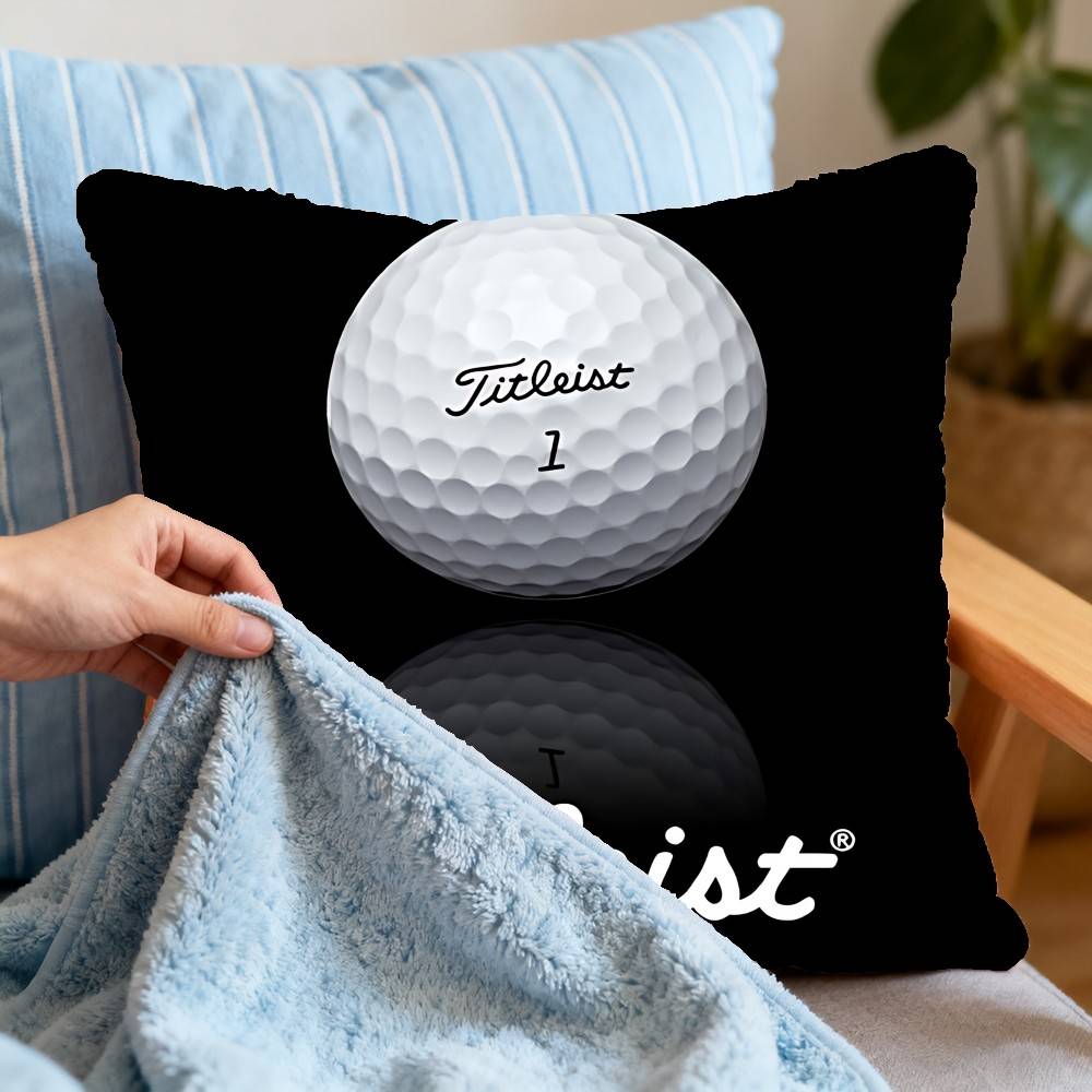 Спортивная наволочка для подушки с тематикой гольфа T-Titleists, чехол для подушки, мягкая, милая, наволочка для декоративной подушки, для автомобиля, дивана, полиэстер, на молнии