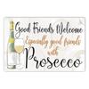 Prosecco Vintage Poster Cocktails Metal Tin Signs Pub Bar Decoration Prosecco Princess Wall Art Decor