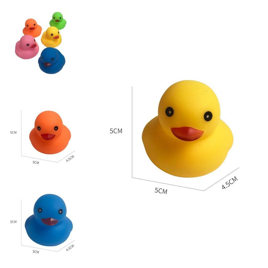 Colorful Small Yellow Duck Squeeze Toy For Swimming Play In Duckling Theme Pool