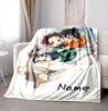 Custom Name Friendship Flight Flannel Blanket Throw Blanket Soft Warm Sofa Bed home Decor Unique Gift