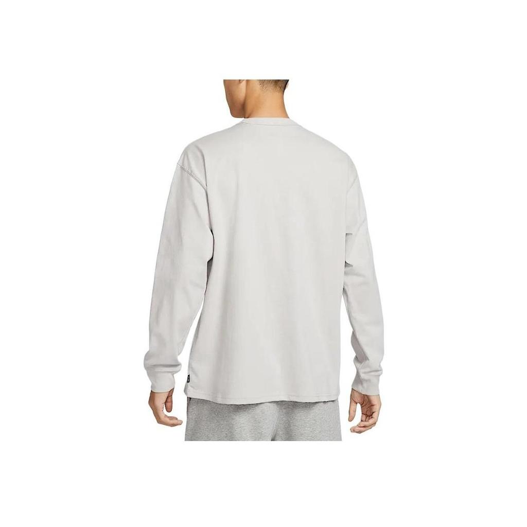 Nike Мужская спортивная одежда Premium Essentials Футболка с длинным рукавом Светлая кость DO7391-014