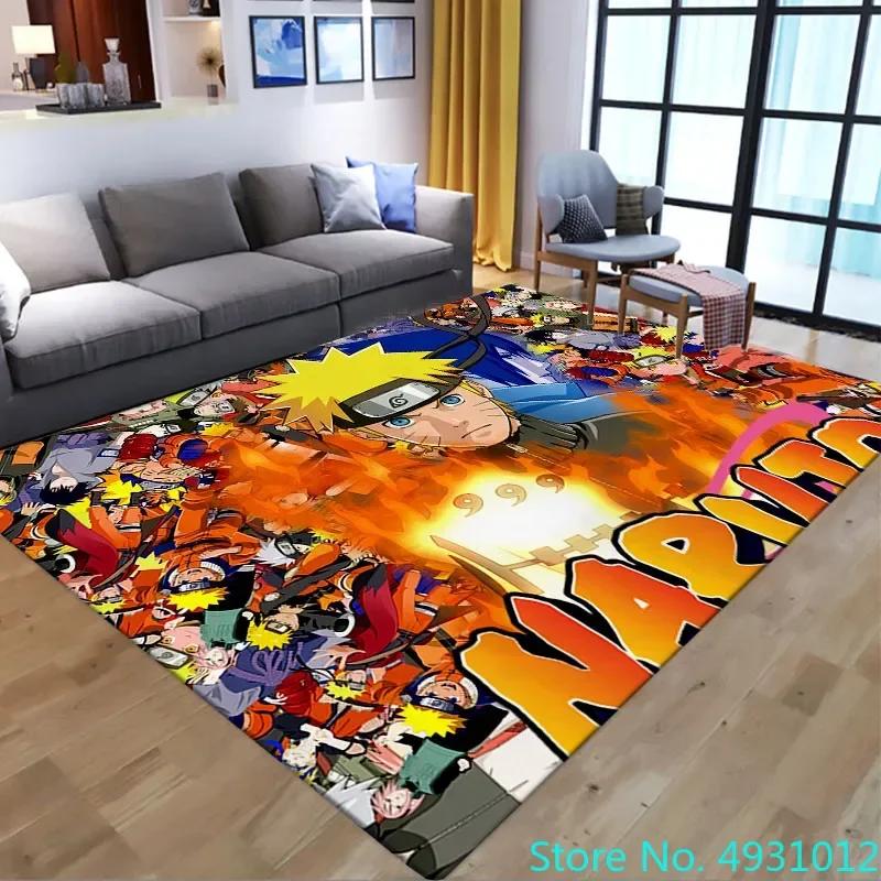 Anime Hot Uzumaki Naruto Love Rug Carpet Living Room Bedroom Bedside Soft Comfortable Children Kids Anti Slip Floor Mat