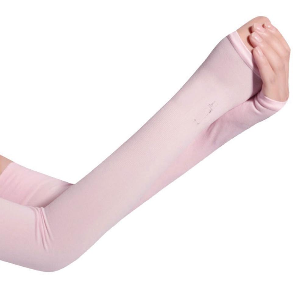 1 Pair Ice Silk Cooling Arm Sleeves Summer Sun Protective Outdoor Cycling Running Fishing Driving Arm Covers