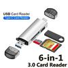 6-в-1 Многофункциональный USB 3.0 Картридер U-диск TYPE-C/Usb/Tf/Sd Флеш-накопитель Картридер Памяти для Адаптера Телефона Ноутбука Компьютера