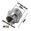 Адаптер для водопроводного крана 1/2'' 3/4'' на резьбу M18 M22 M24 Соединитель-муфта для крана Фитинг-соединение для полива сада