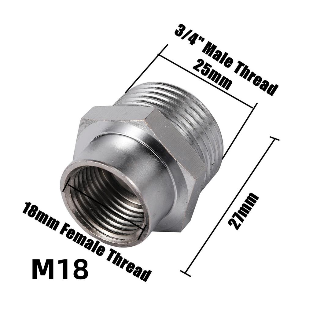 Адаптер для водопроводного крана 1/2'' 3/4'' на резьбу M18 M22 M24 Соединитель-муфта для крана Фитинг-соединение для полива сада