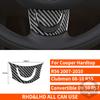 For Mini Cooper R56 R55 R57 2007-2010 Real Carbon Fiber Sticker Radio Control Shift Lift Panel Car ide Decorative Accessories