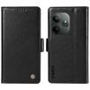 YIKATU YK-007 For Realme GT 6 5G Case Litchi Grain Leather Phone Cover Magnetic Clasps Full Protection